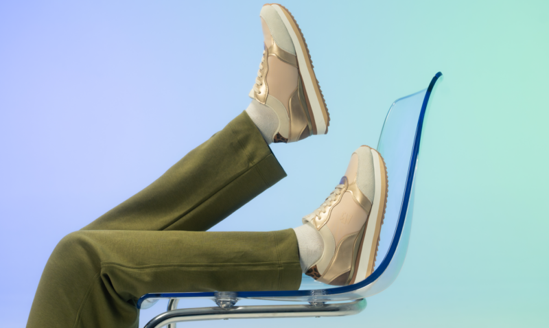 Ženske Eastbound patike u bež i zlatnoj kombinaciji